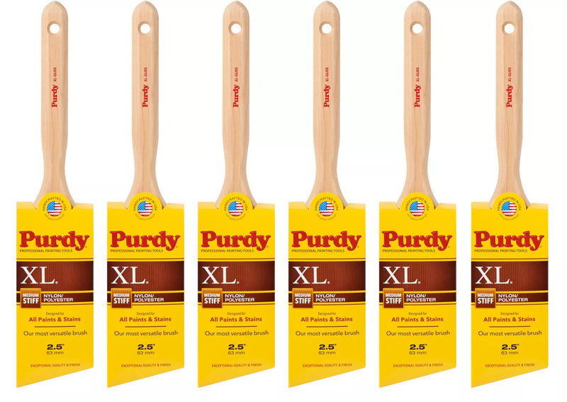 Purdy XL Glide 2-1/2-in Reusable Nylon- Polyester Blend Angle Paint Brush (Trim Brush)